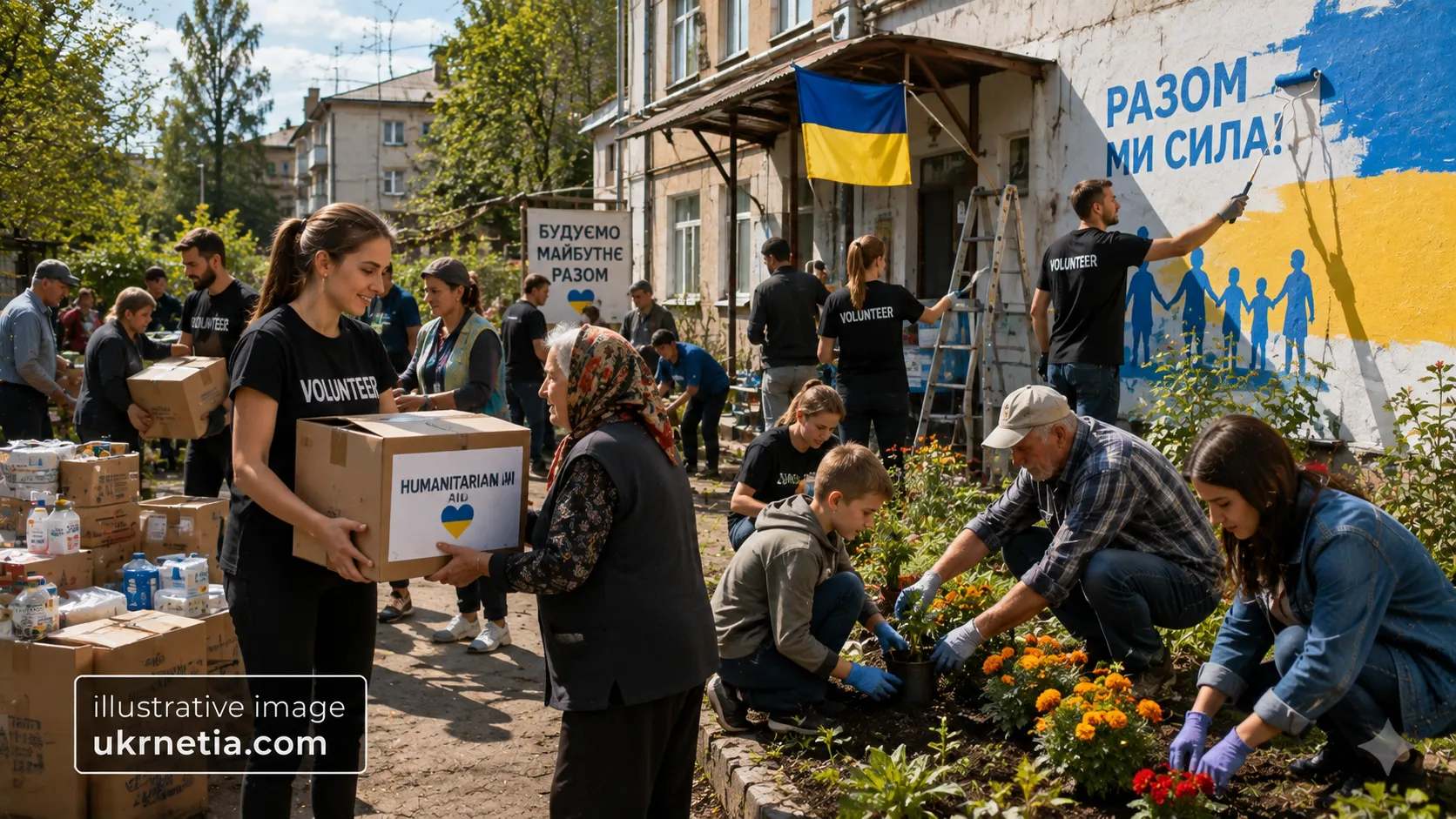 How Ukrainian Communities Continue Supporting Each Other During Wartime