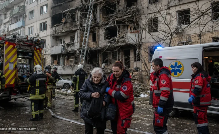 Russian Missile Strike on Kyiv Kills Civilians as Rescue Operations Continue