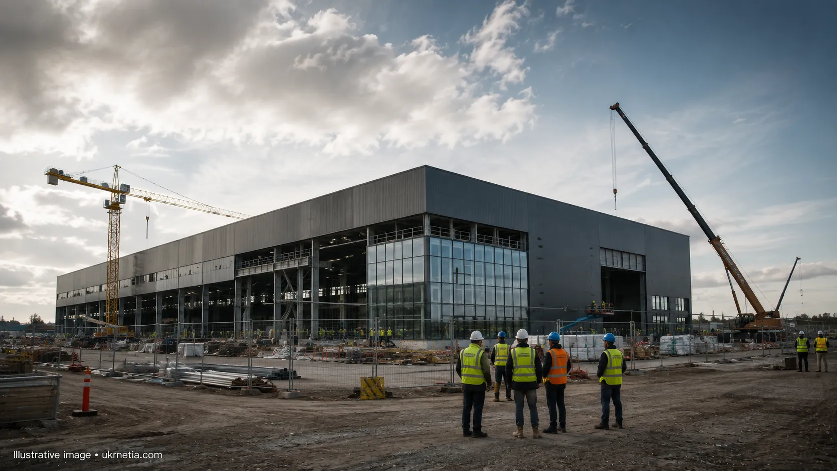 Industrial facility under construction in Denmark for Ukrainian defense company Fire Point.