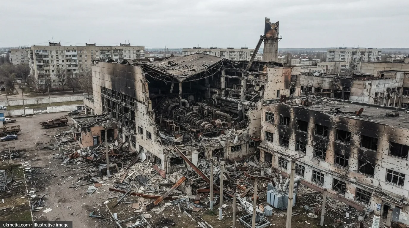 Russian Strikes Destroy All Remaining Equipment at Kherson CHP Plant