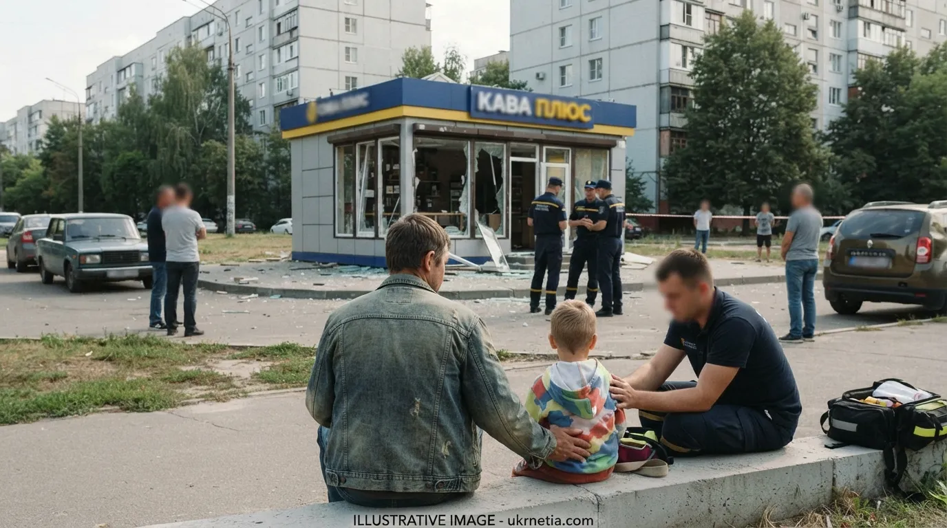 Drone Debris Damages Café in Kyiv’s Obolonskyi District, Child Injured