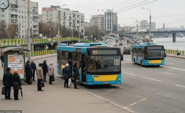 Kyiv Considers Temporary Bus Routes During Prolonged Air-Raid Alerts