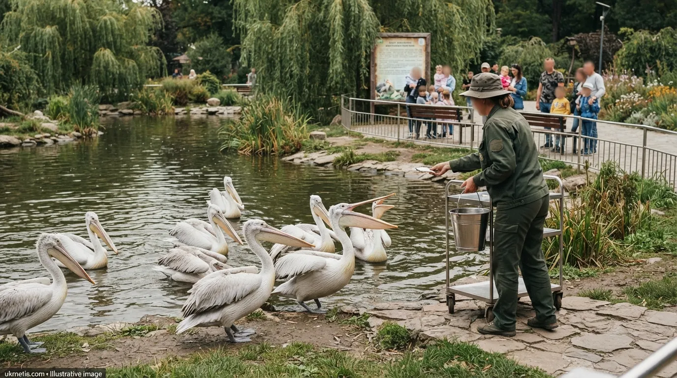 Pelican Feeding Show to Take Place at Kyiv Zoo This Weekend