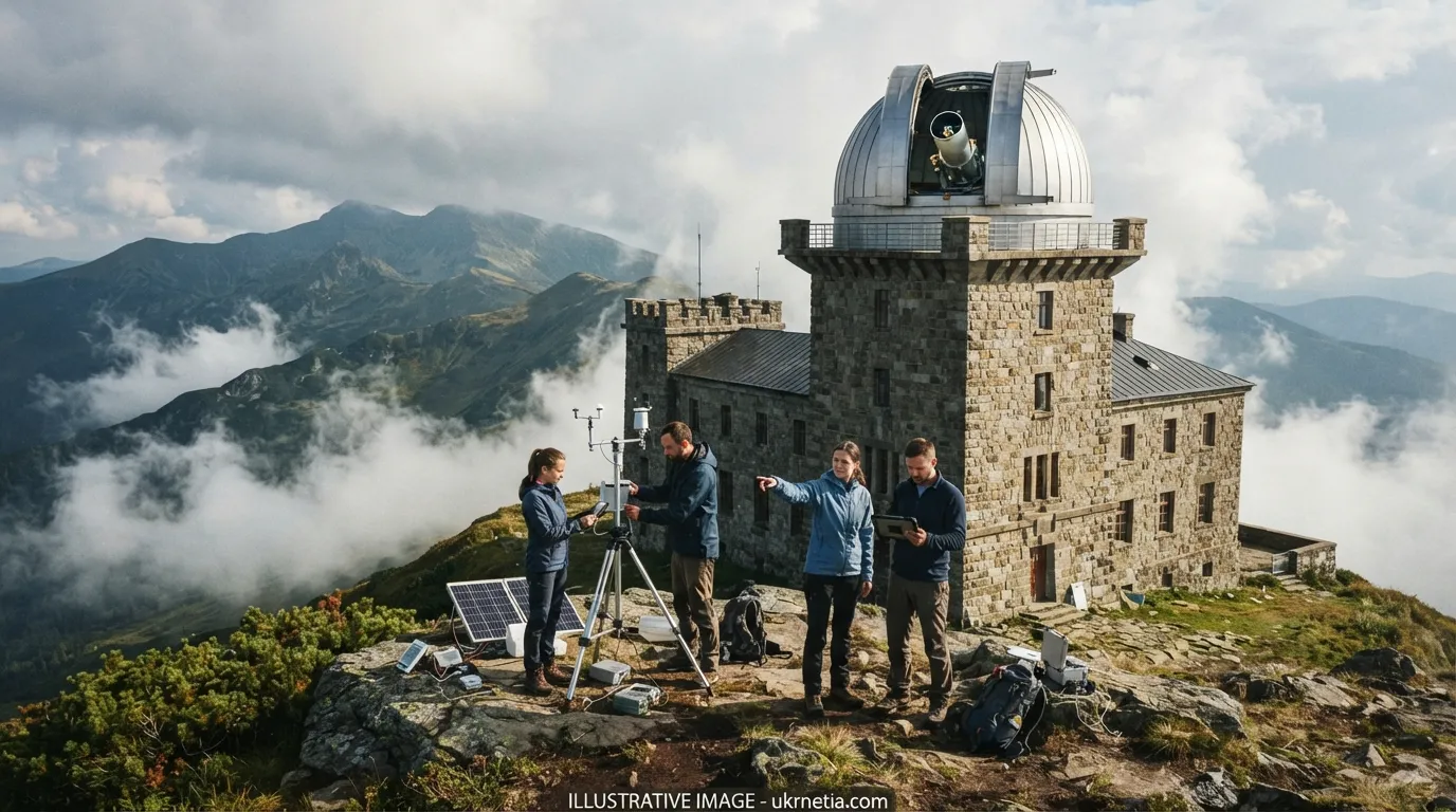 Ukraine and Poland Open International Scientific Center on Mount Pip Ivan After 14 Years of Restoration