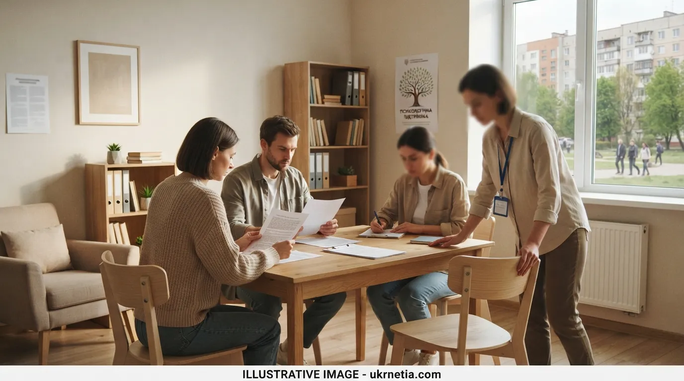 Community support team prepares a psychosocial support center in Zhytomyr region