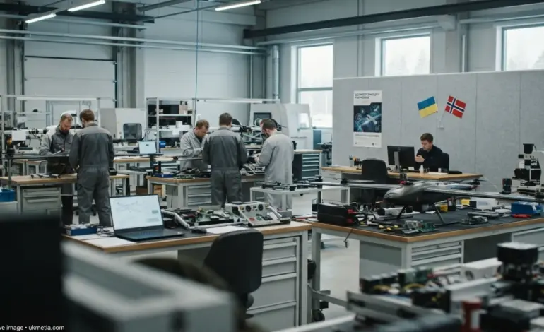 Ukrainian and Norwegian defense industry cooperation on drone technology.
