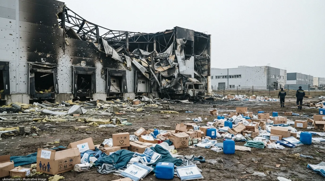 Russian Attack Destroys UNICEF Humanitarian Warehouse in Kyiv Region