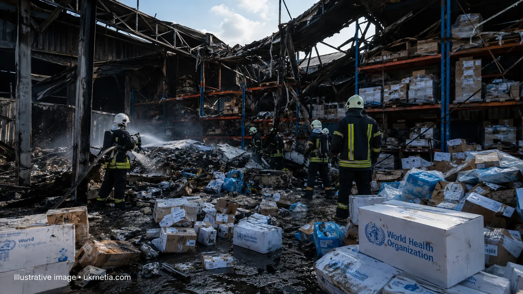 Russian Strike Destroys WHO Humanitarian Warehouse in Dnipro