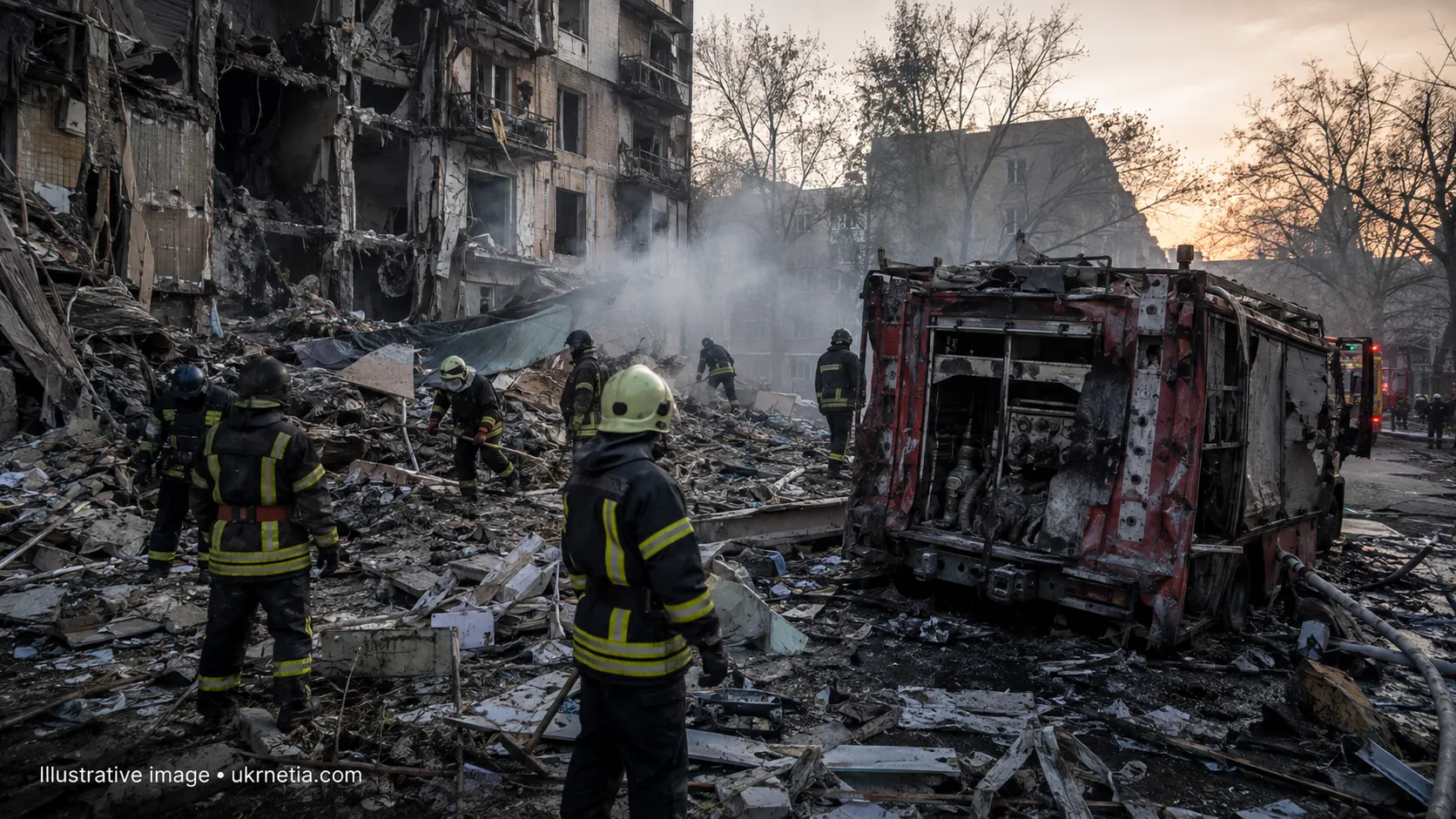 Russian Double Tap Strike Kills Rescuer in Zaporizhzhia