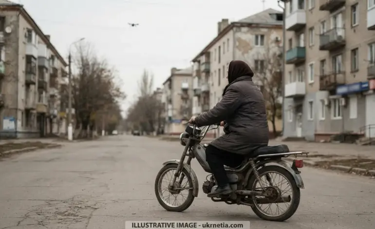 Russia Attacks 68-Year-Old Woman Riding Moped in Kherson With Drone