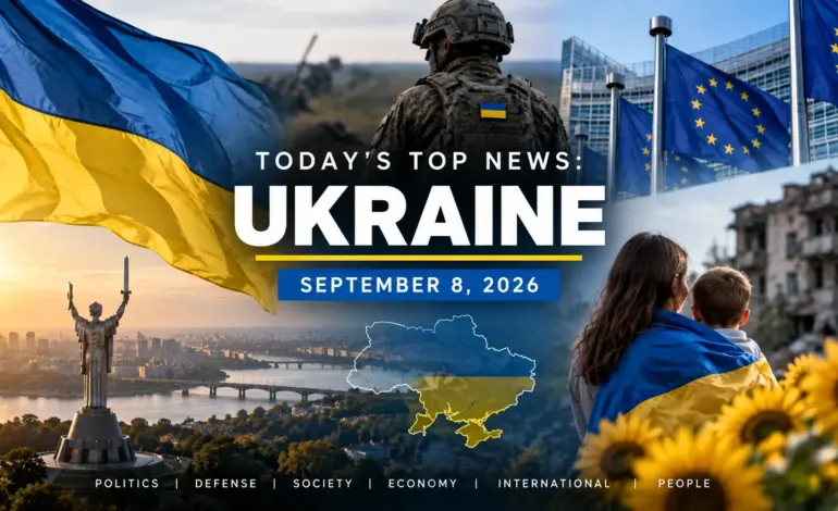 Aftermath of a Russian missile and drone attack in Ukraine on September 8, 2026