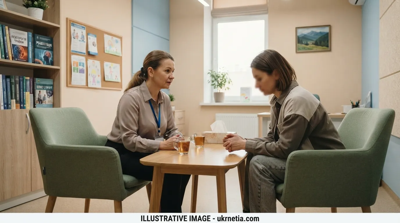 Psychological support room in a Ukrainian primary healthcare center