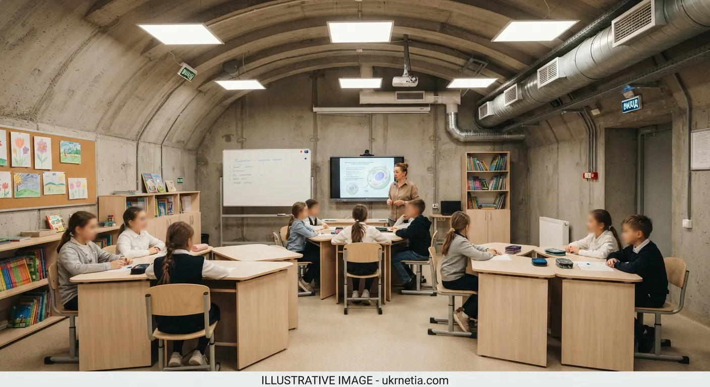 Ukraine Completes 15 Underground Schools and Shelters in Seven Regions